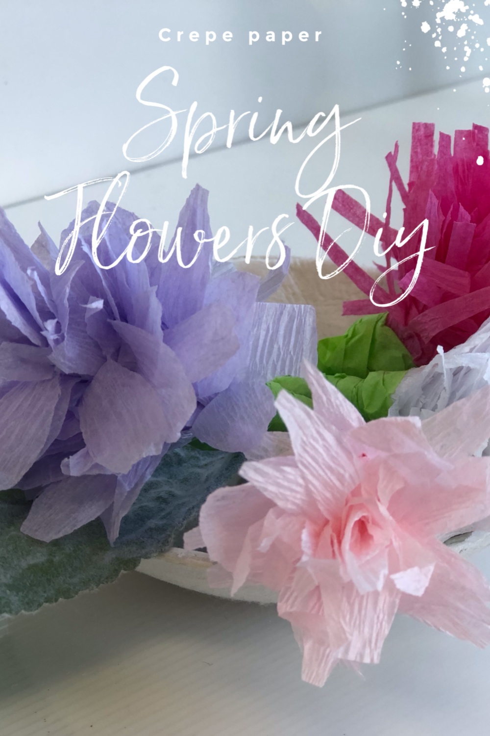 Spring Crepe Paper Flowers DIY · Just That Perfect Piece