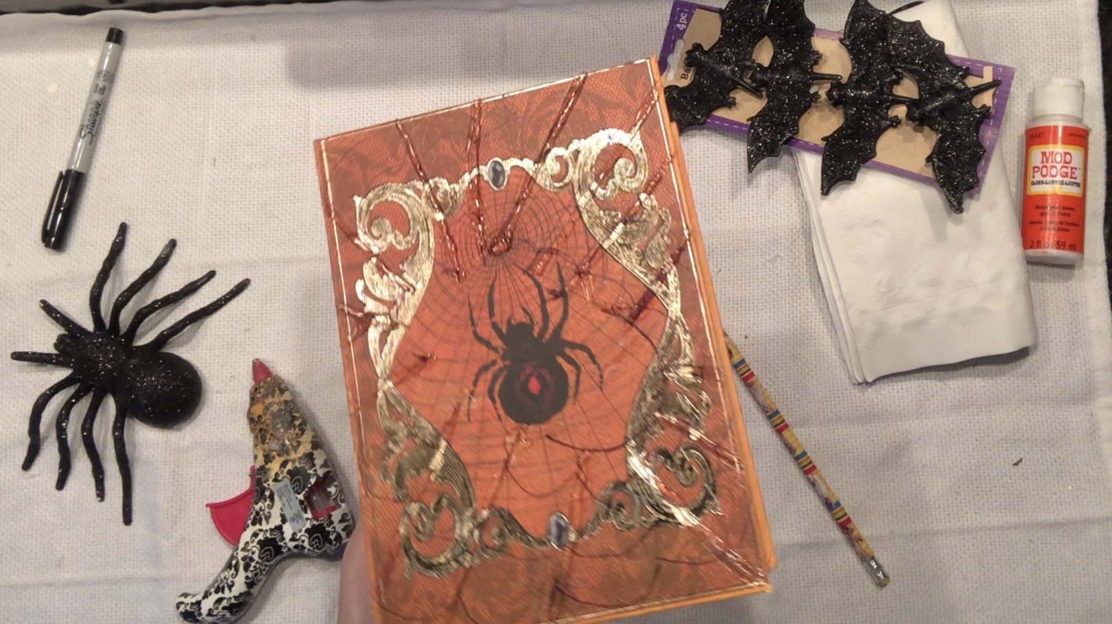 Halloween Spell Book DIY · Just That Perfect Piece