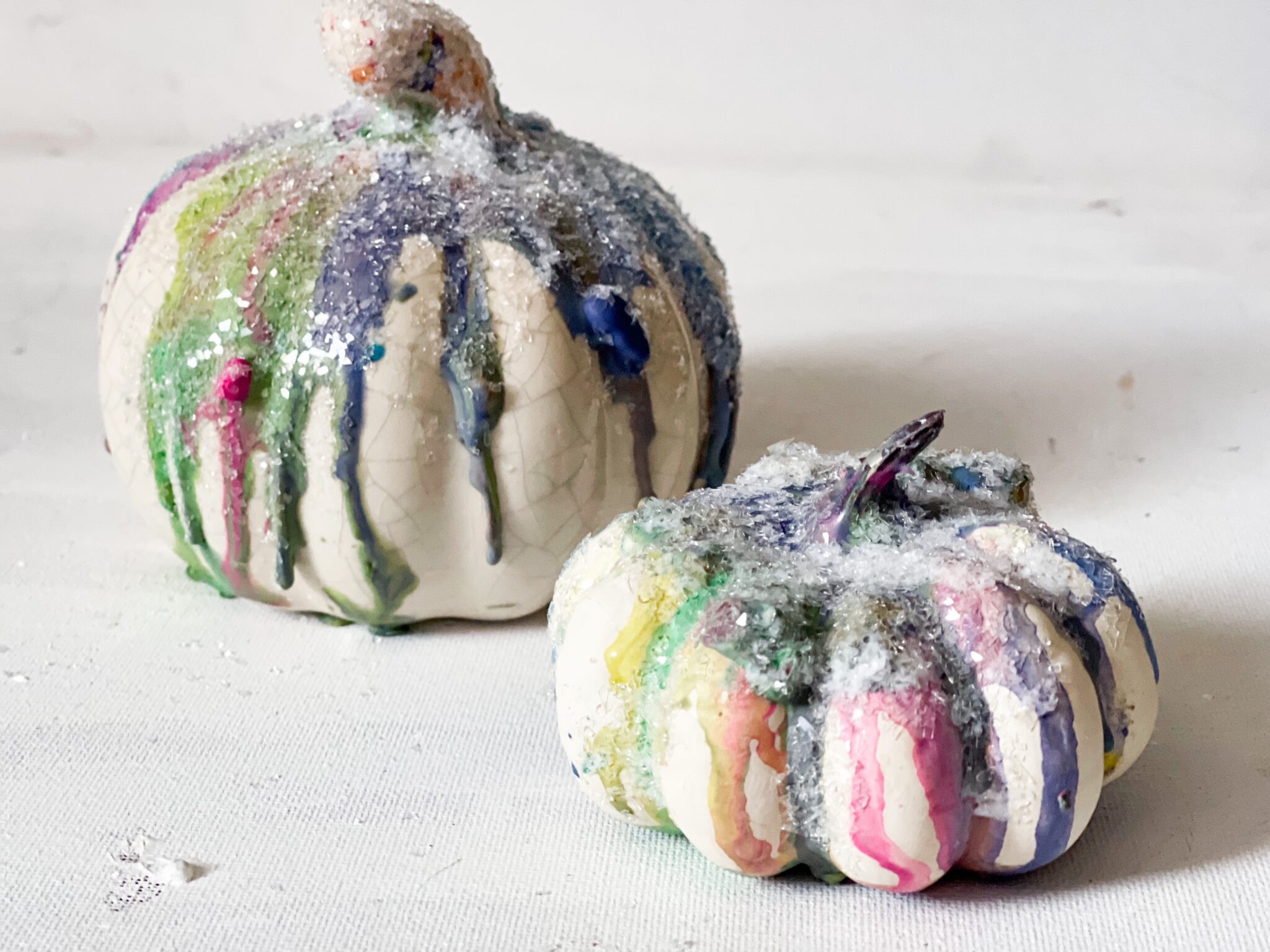No Carve Colorful Pumpkin Super Easy DIY · Just That Perfect Piece