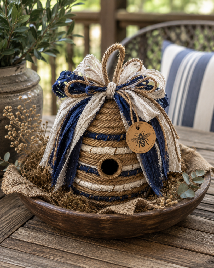Beehive Rope Coiled Rope Beehive DIY · Just That Perfect Piece